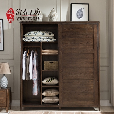 治木工坊純實木大衣柜 ZSYG-02_治木工坊實木門_太平洋家居網產品庫