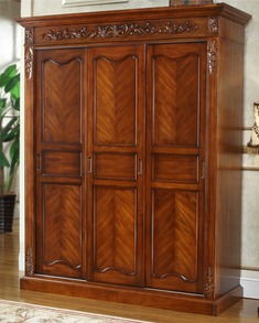 臥室實(shí)木家具衣柜