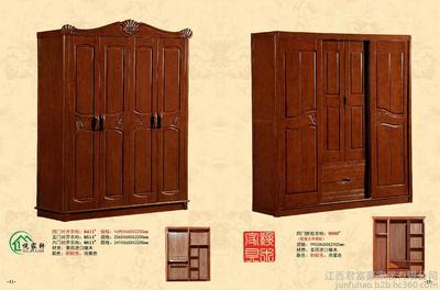 供應 四門推拉衣柜 橡木衣柜 實木衣柜 優(yōu)質(zhì)進口橡木衣柜